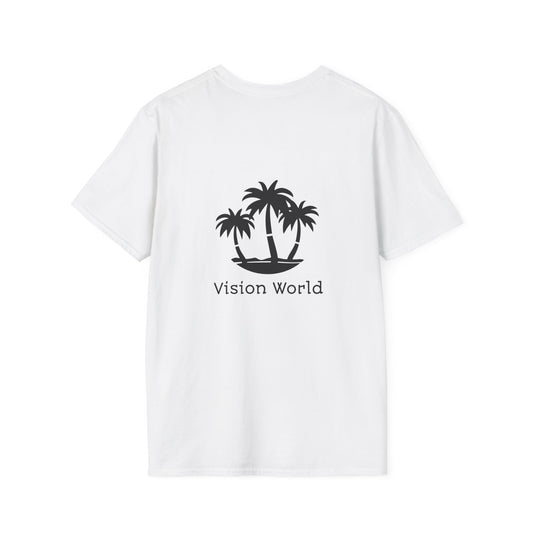 Vision World White Palm Tree shirt